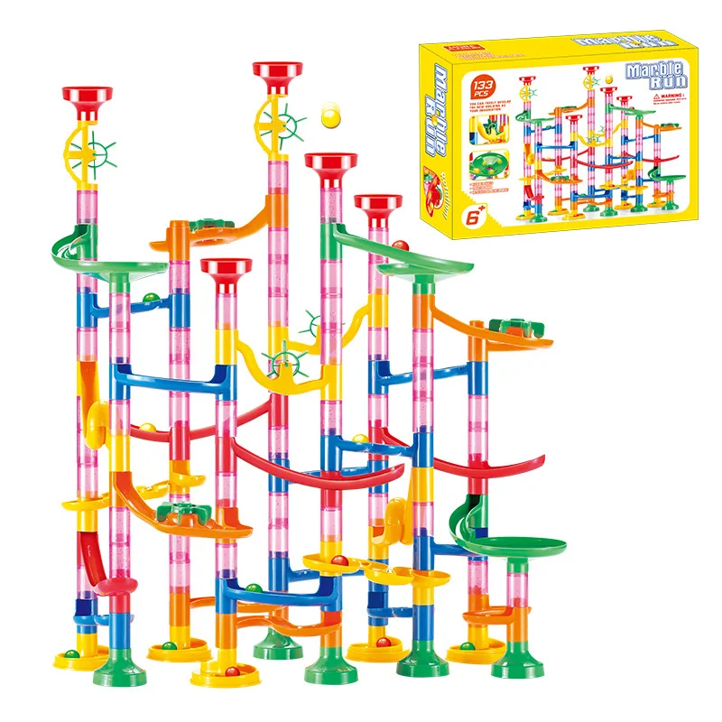 Marble Coaster Set - 50-142 قطعة لعبة متاهة ثلاثية الأبعاد،