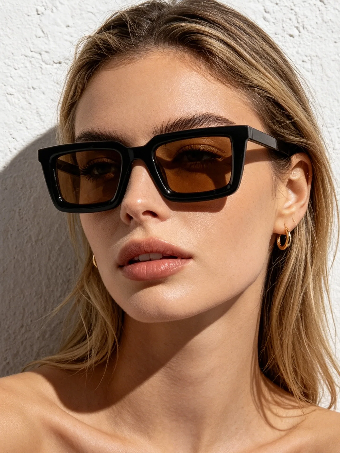 Designer Sunglasses - نظارات شمسية مستطيلة عتيقة للنساء والرجال،