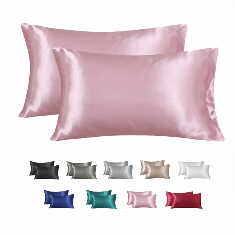 Silk Pillowcase - غطاء وسادة حريري ناعم، غطاء وسادة