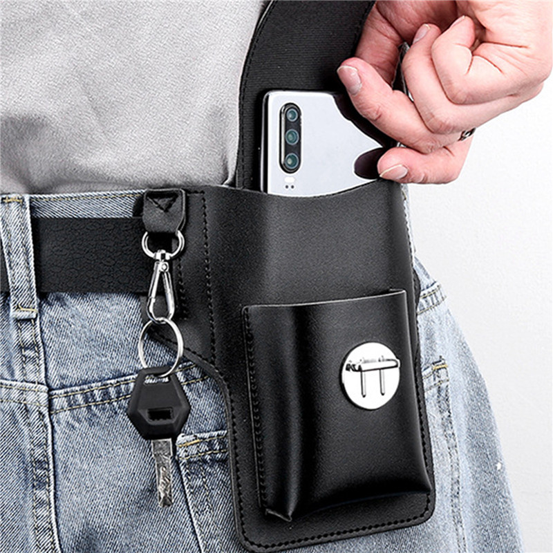 حقيبة حزام الهاتف للرجال ، حاف - مراجعة Leather Wallet Men وسعره