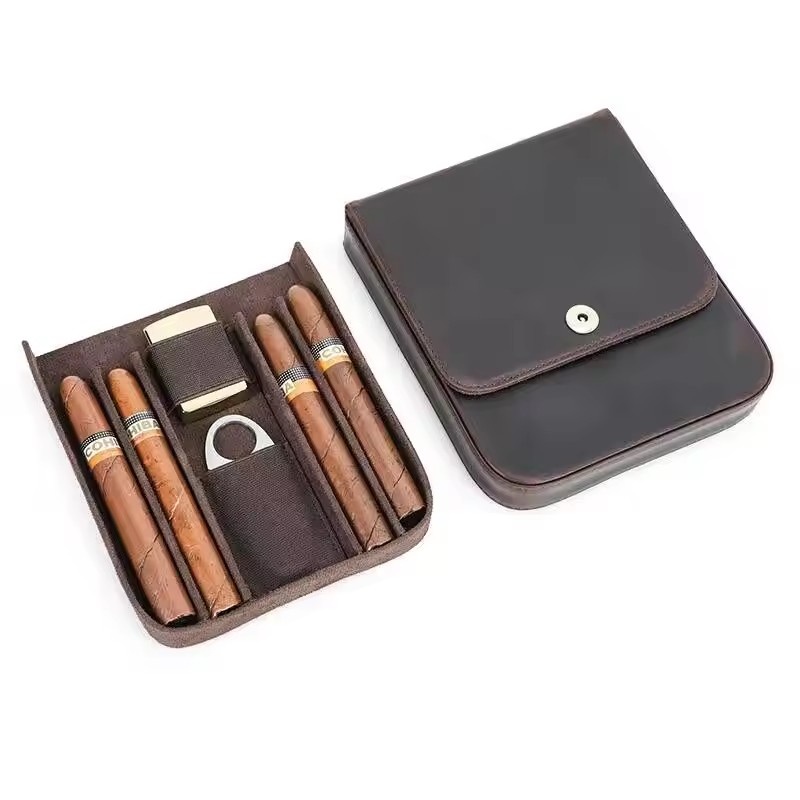 علبة سيجار محمولة، صندوق حافظ  - مراجعة Premium Cigar Case وسعره