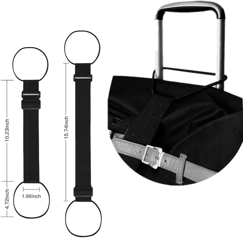 حزام أمتعة قابل للتعديل، حزام  - مراجعة Travel Luggage Set وسعره