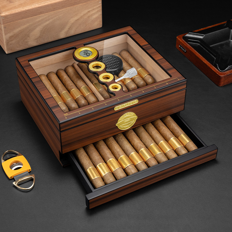 صندوق سيجار خشبي فاخر مصنوع يد - مراجعة Luxury Gift Set وسعره