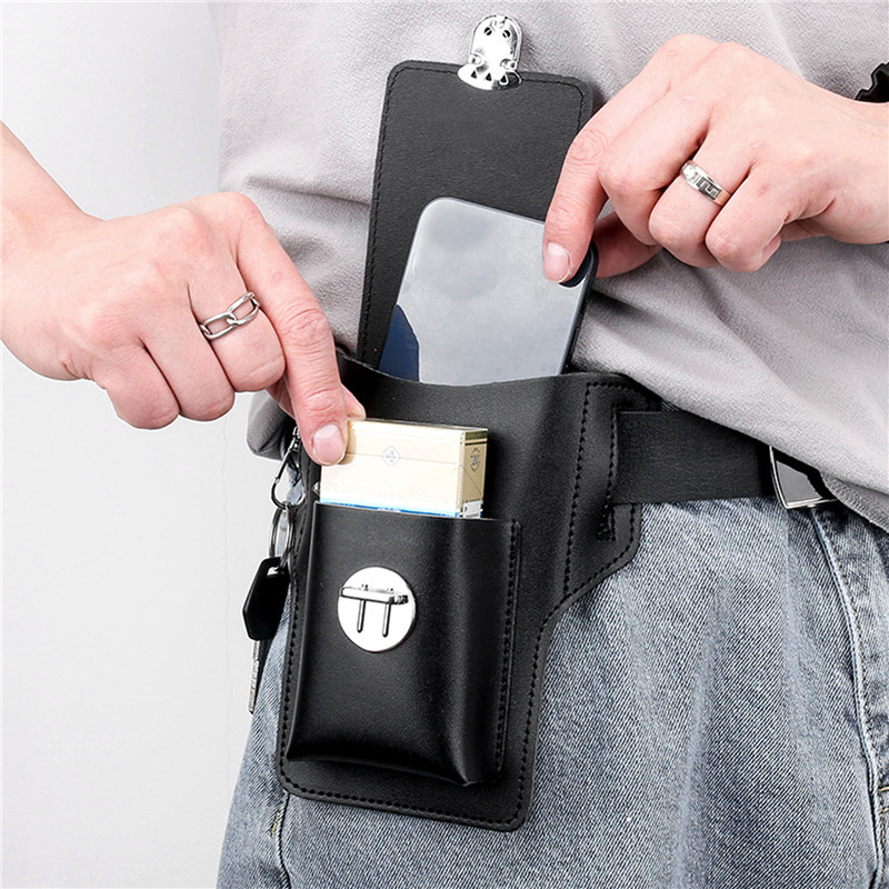 حقيبة بحزام الهاتف للرجال حقائ - مراجعة Leather Wallet Men وسعره