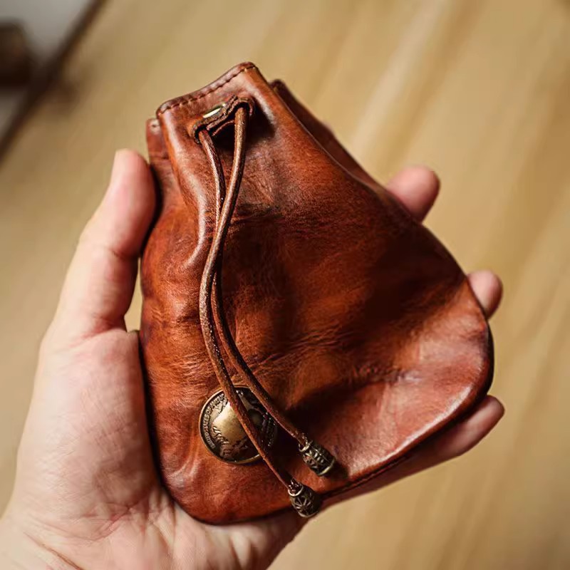 محفظة جلدية ناعمة أصلية على ال - مراجعة Leather Wallet Men وسعره