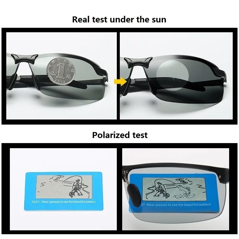 نظارات شمسية رجالية مستقطبة وم - مراجعة Sunglasses Uv400 وسعره