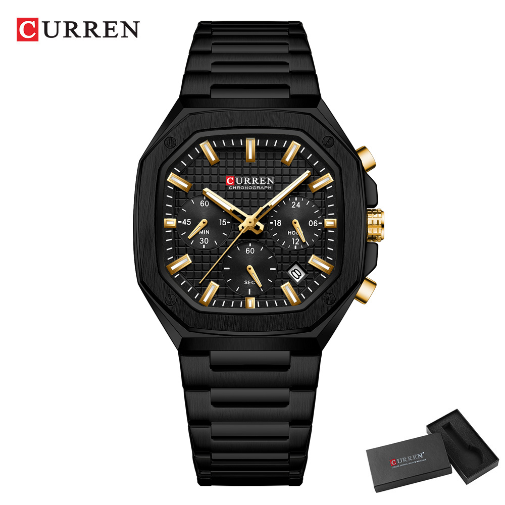 ساعة كورين كرونو مربعة فاخرة ل - مراجعة Luxury Watch Men وسعره