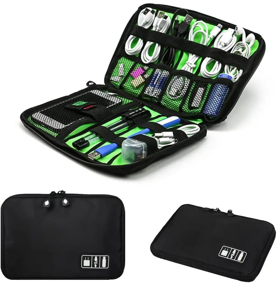 حقيبة تنظيم وتخزين الكابلات، ن - مراجعة Travel Luggage Set وسعره